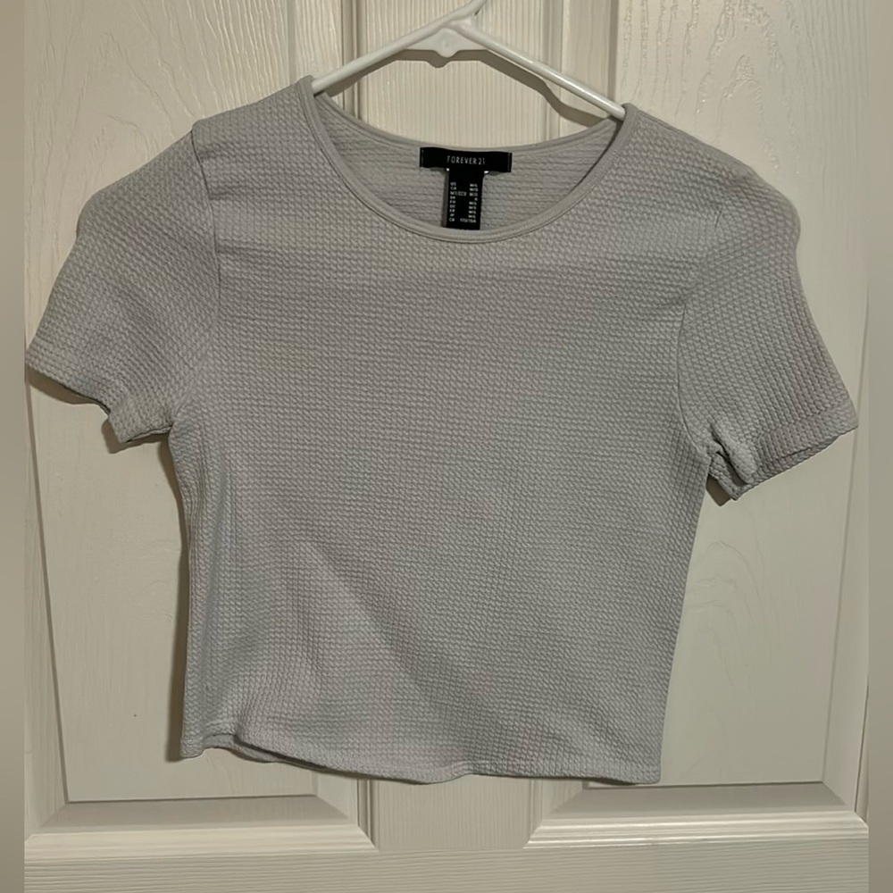 Forever 21 white cropped tank